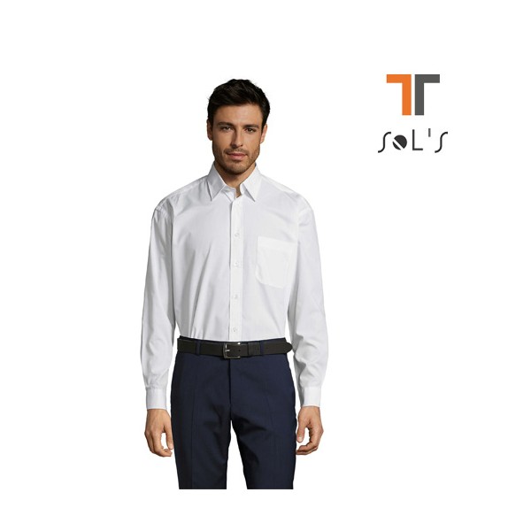 Camisa de popelin de manga...