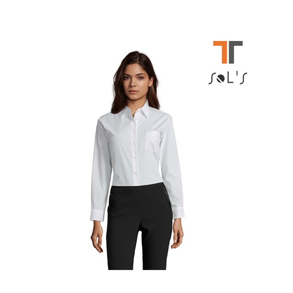 Camisa de popelín mujer...